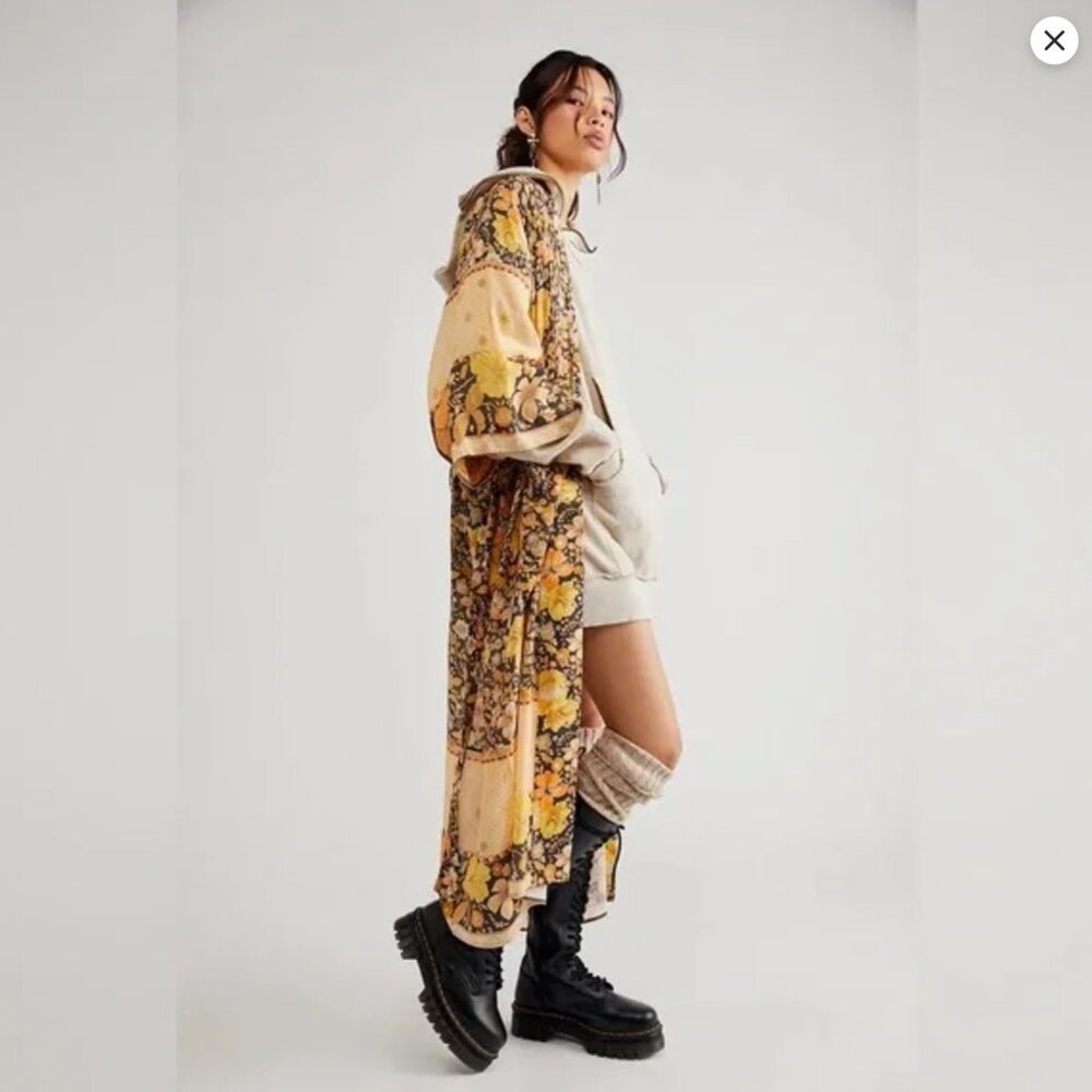 Free People x Spell Hibiscus Lane Maxi Kimono